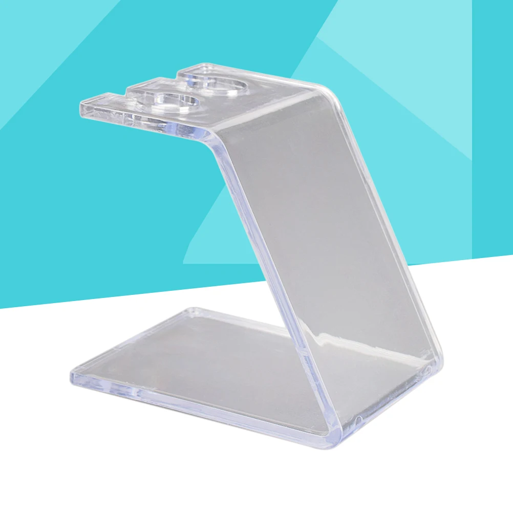 

1Pcs Coil Machine Display Stand Double Hole Transparent Acrylic Durable Tattoo Machine Rack Accessories Display Holder