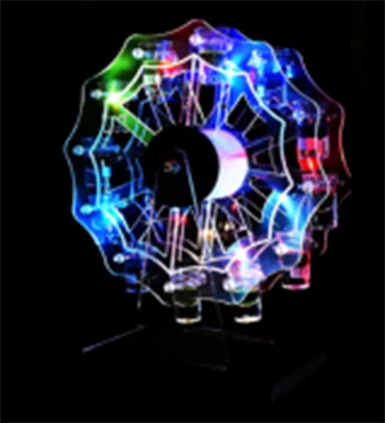 Newstar Light Emitting Diode Love Champagne Wine Acrylic Cup Holder Factory Customized Foldable Colorful Lamp Rotating Bracket G