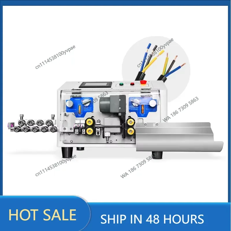 Portable industrial extremely short cycle automatic induction pneumatic wire stripping machine