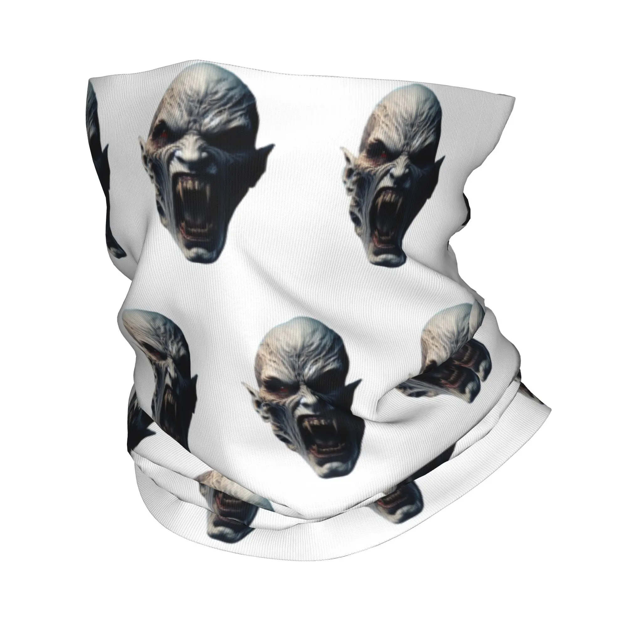Halloween  Alien Monster Face Bandana Neck Warmer Men Women Winter Ski Hiking Scarf Gaiter  Face Cover