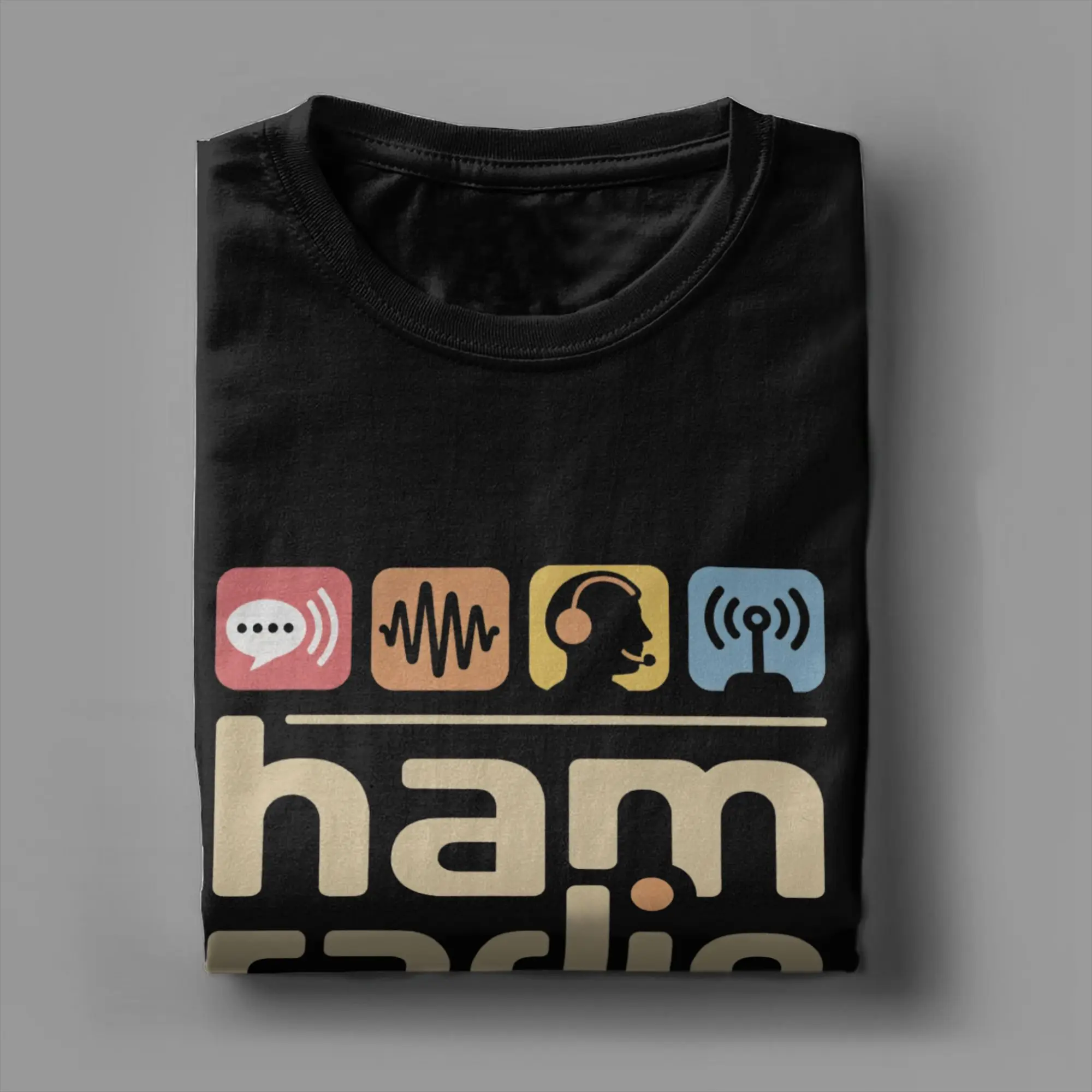 

Men's Ham Radio Operator Amateur Radio T Shirts Pure Cotton Clothing Funny Short Sleeve Crewneck Tees Plus Size T-Shirts