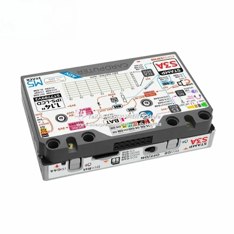 

【TI Official】 M5Stack Cardputer Adv Version (ESP32-S3) Card computer 56 key programmable development board Stamp-S3A