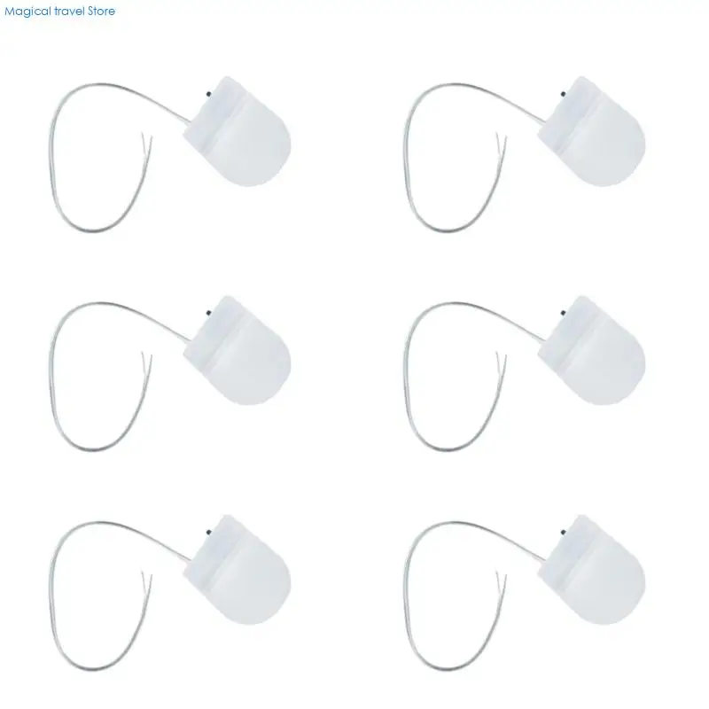 N2UB 6pcs CR2032 Battery Holder With On/Off Power Button Plastic Case For Electronic