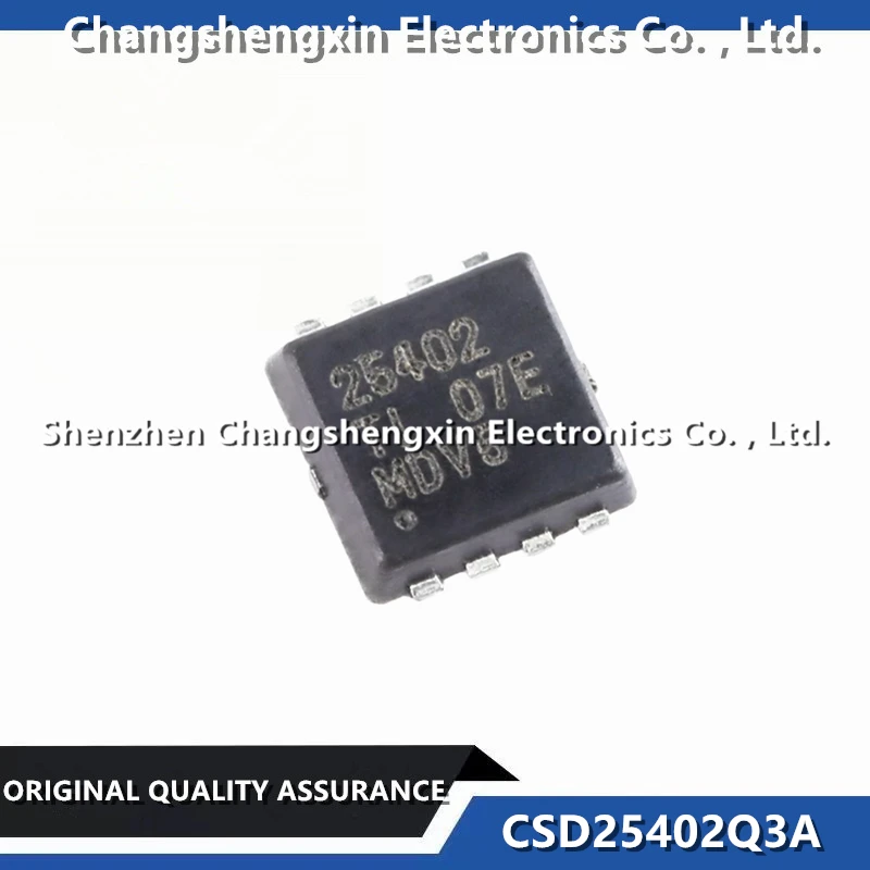 10 Pieces CSD25402Q3A New Original P-Channel 20 V 76A (Tc) 2.8W (Ta), 69W (Tc) Surface Mount 8-VSONP MOSFET