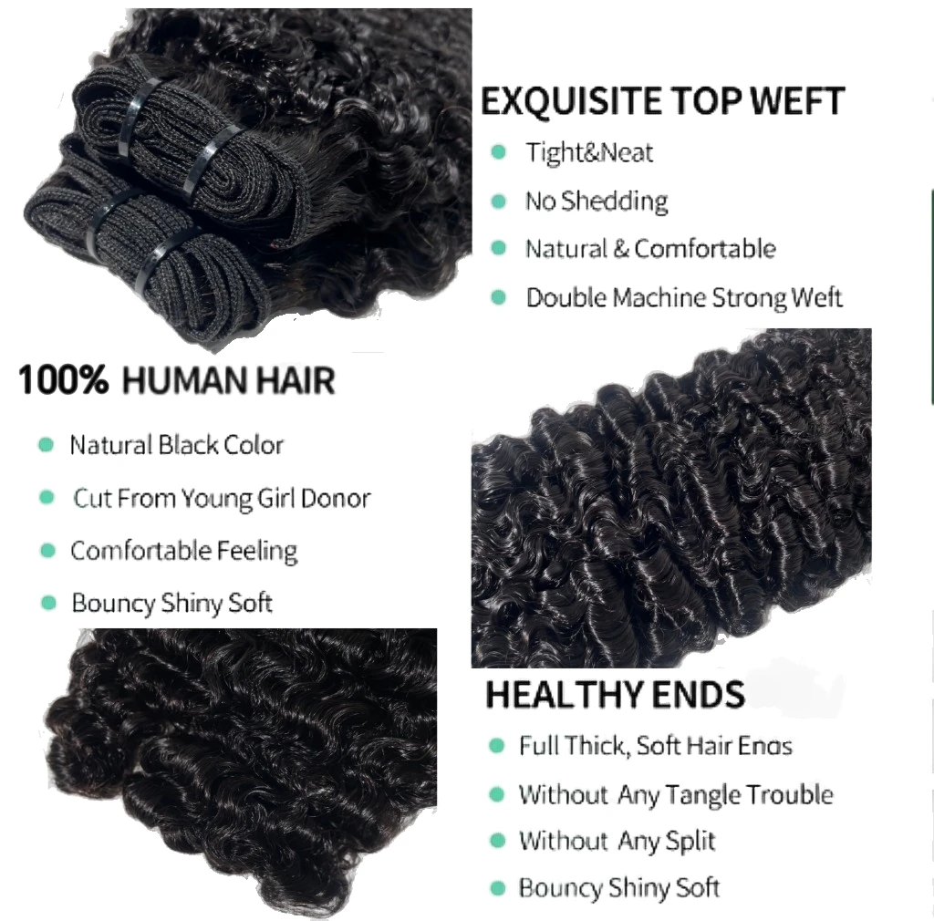 Original 3C4A Burmese Curly Hair Bundles Virgin Human Hair Burmese Vietnamese Raw Human Remy Hair Extensions For Full Head 18A