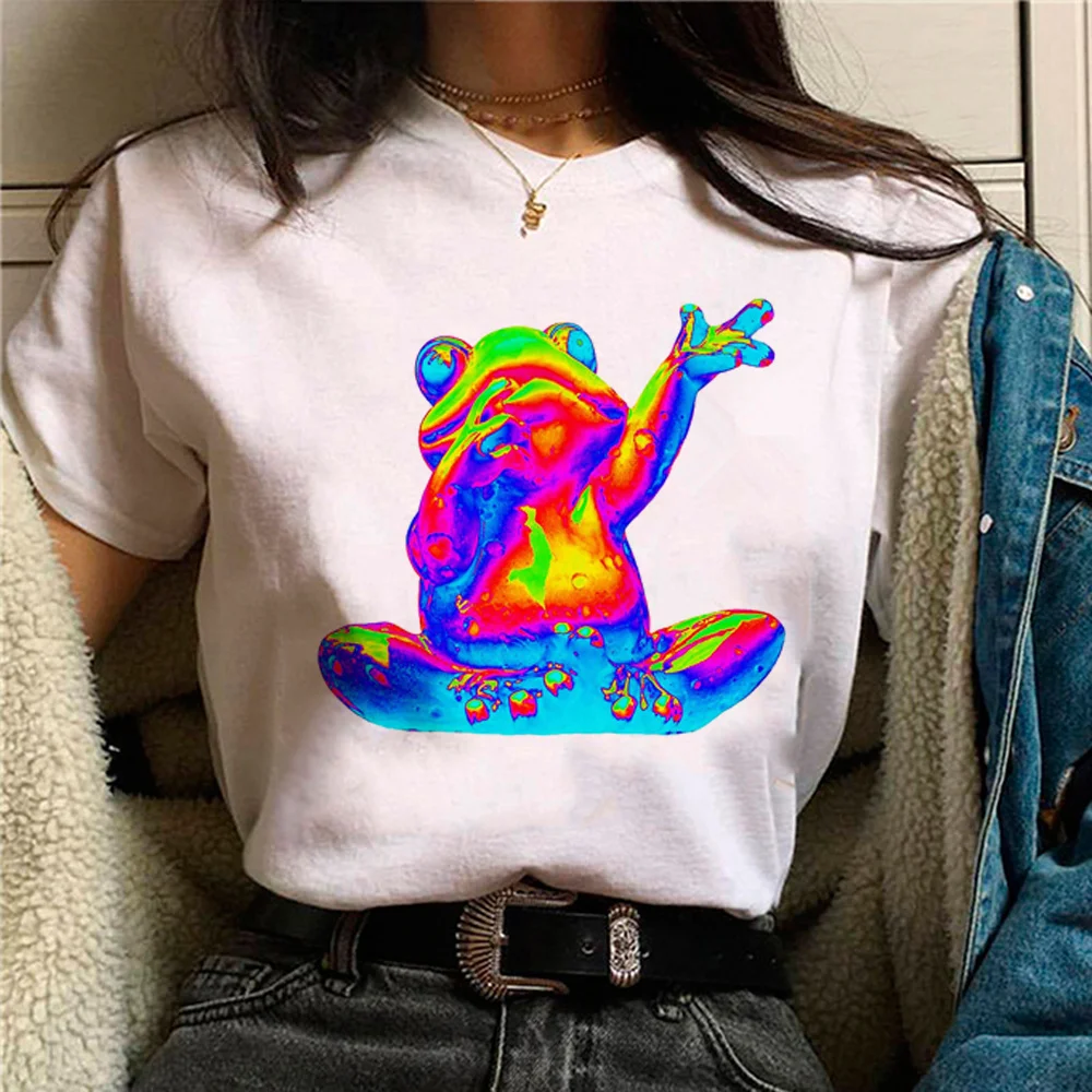 Techno t-shirts women streetwear graphic t-shirts girl streetwear harajuku clothing