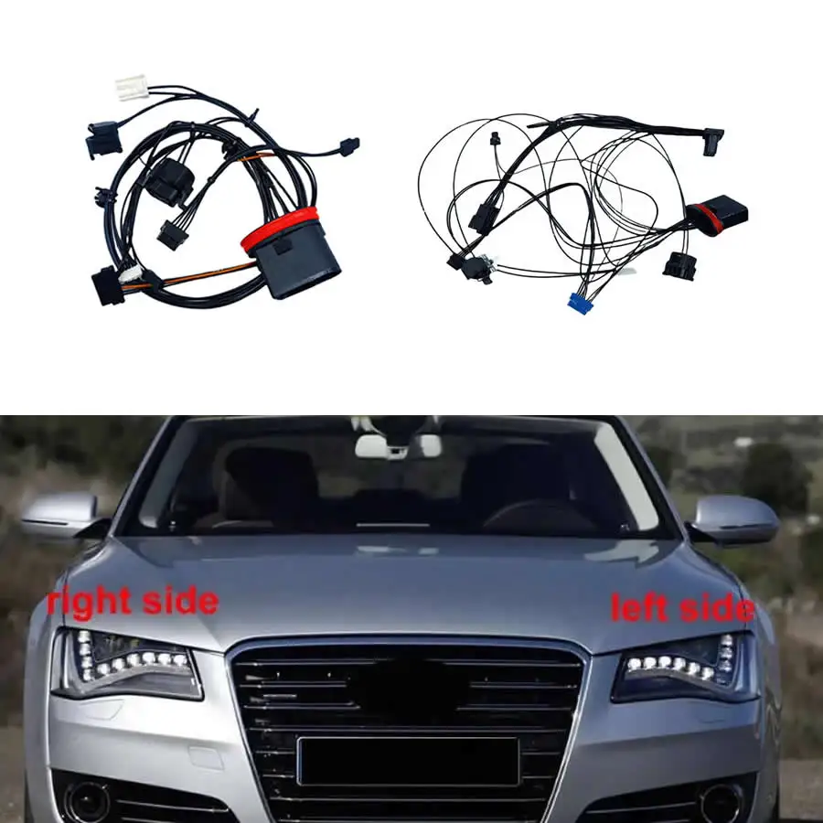 

For Audi A8 D4 2011 2012 2013 Car Accessories Headlight Internal Wire Harness Plug Wiring Harness with AFS or No AFS