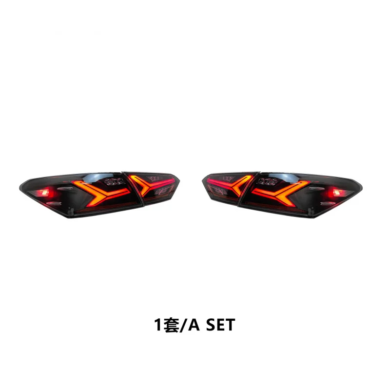 For Toyota Camry Eight-Generation Taillight Assembly 2018-2022 Modified LED Driving Light Water Turn Signal Brake Rear Lamp