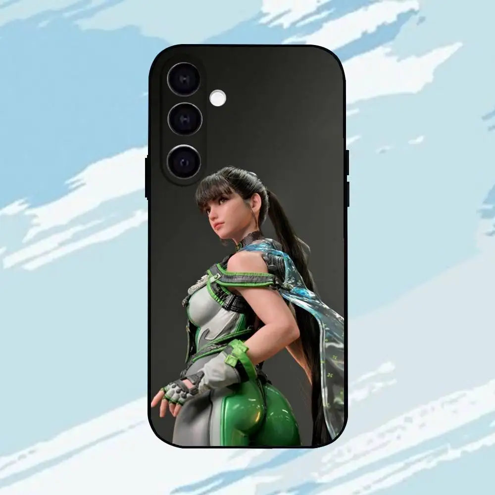 Funda de teléfono G-Game S-Stellar Blade para Samsung Galaxy A73,A72,A71,A70,A53,A52,A51, otros carcasa negra suave ll