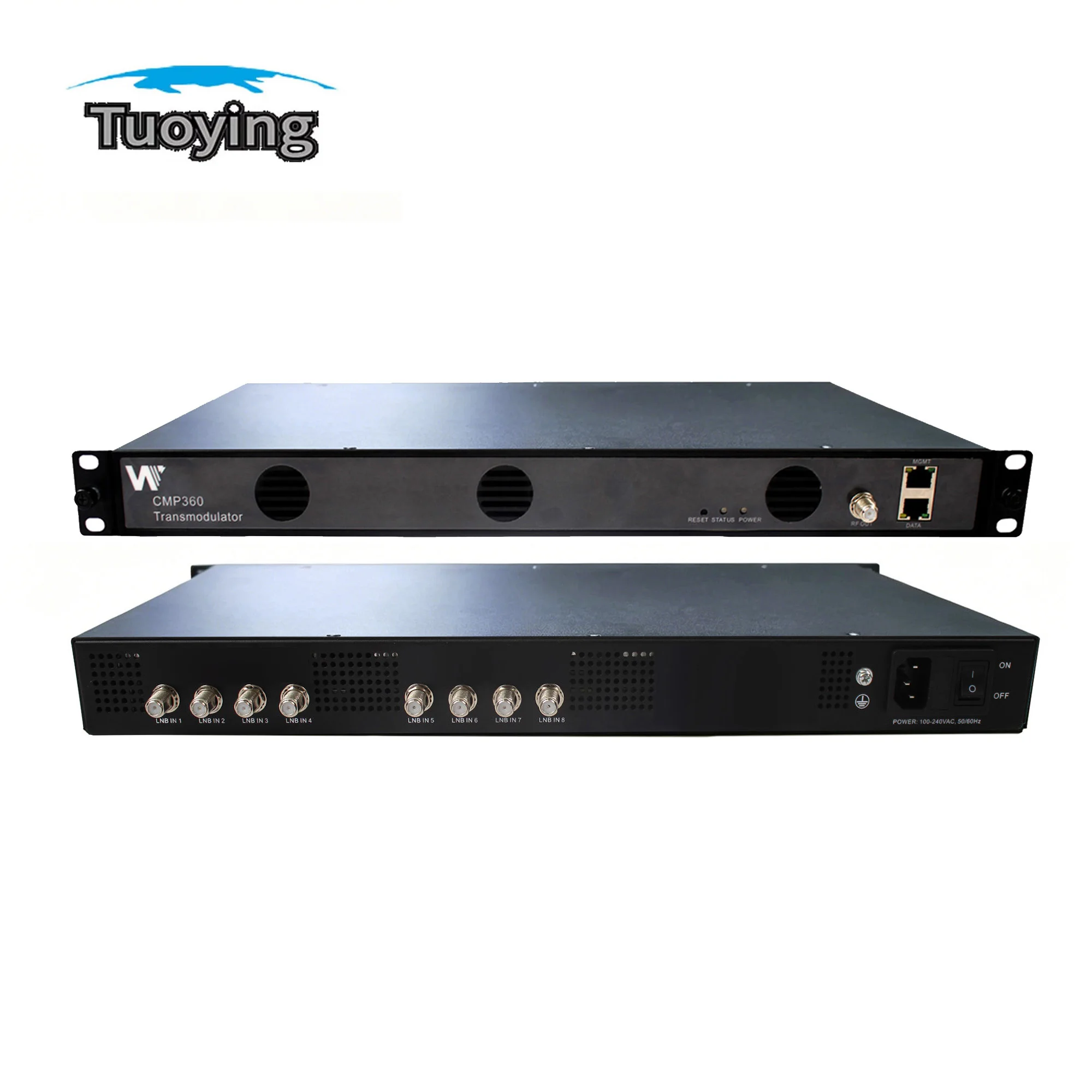 DVB-S/S2/S2X demodulator for receiving digital cable TV, supporting multiple satellite inputs and QAM/OFDM output