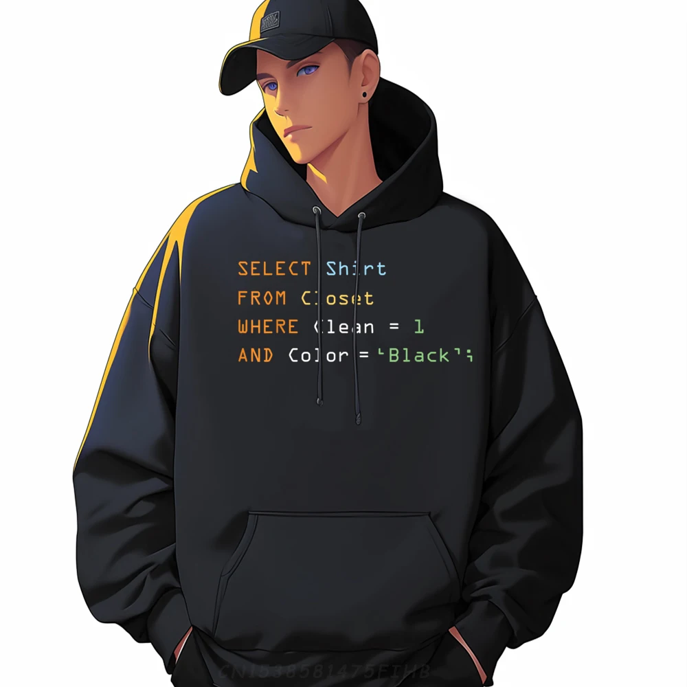 

Funny Programming Code Computer Programmer SQL Database Mens Designer Hoodies Funny Shirt Crazy