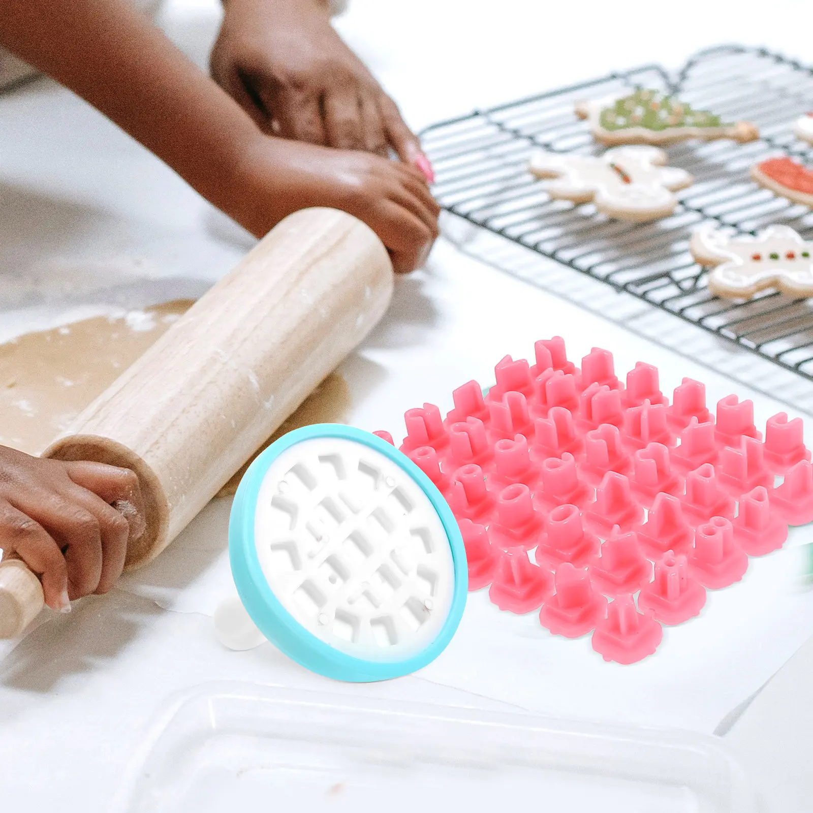 1Set Letter Number Cookie Stamp Set Reusable Baking Molds for DIY Cookies Cakes Fondant Chocolate Clay Alphabet Biscuit Stamps