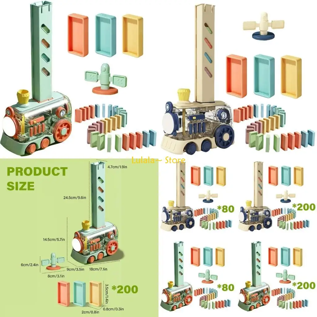 

Y4QA Автоматический поезд-домино Коллекция Easy которую можно собрать и разобрать