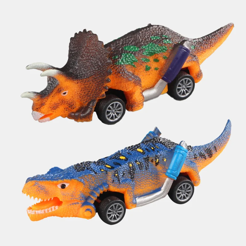 

Mini Dinosaur T-Rex Pull Back Racing Cars - Fun Toy Vehicles for Boys - Colorful Dino-Themed Cars & Race Cars with Realistic