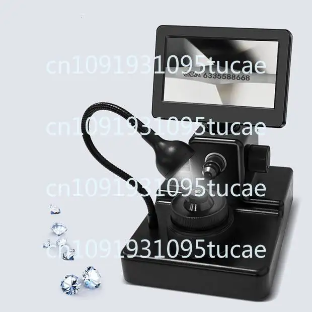 4.3 Inch Screen LCD 1000x Portable Digital Diamond Girdle Code Inscriptions Diamond GIA Waist Size Microscope with 8 LED Light