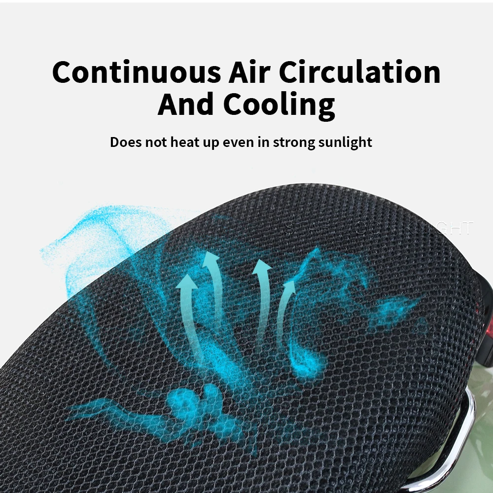 غطاء مقعد لفيسبا بريمافيرا سبرينت LX GTS GTV دراجة نارية المضادة للانزلاق ثلاثية الأبعاد شبكة النسيج غطاء مقعد تنفس وسادة مقاومة للماء