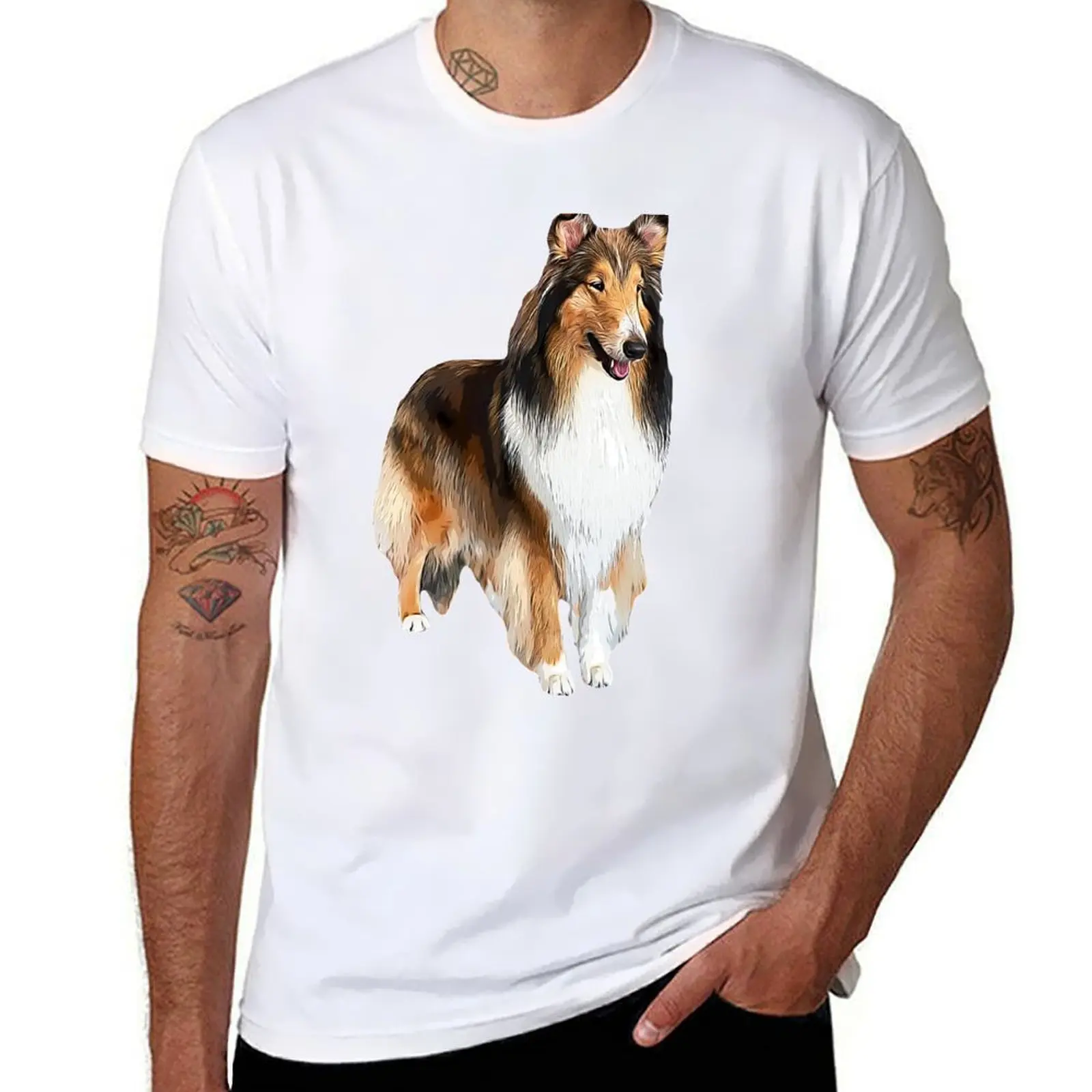 

Rough Collie Stunning Look! T-Shirt man t shirt summer man t shirt cotton man t shirt graphic T-Shirt