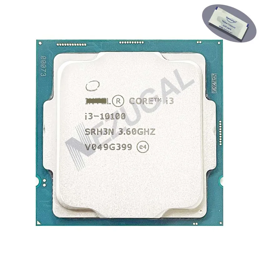 

I3-10100 I3 10100 SRH3N 3.60 up to 4.30 Ghz Quad Core 6M 65W LGA1200 CPU processor