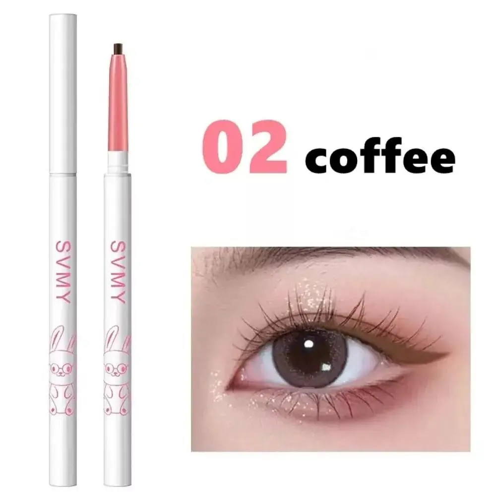 Lápiz Delineador de ojos con sacapuntas, herramienta de maquillaje de Gel Natural, gusano de seda