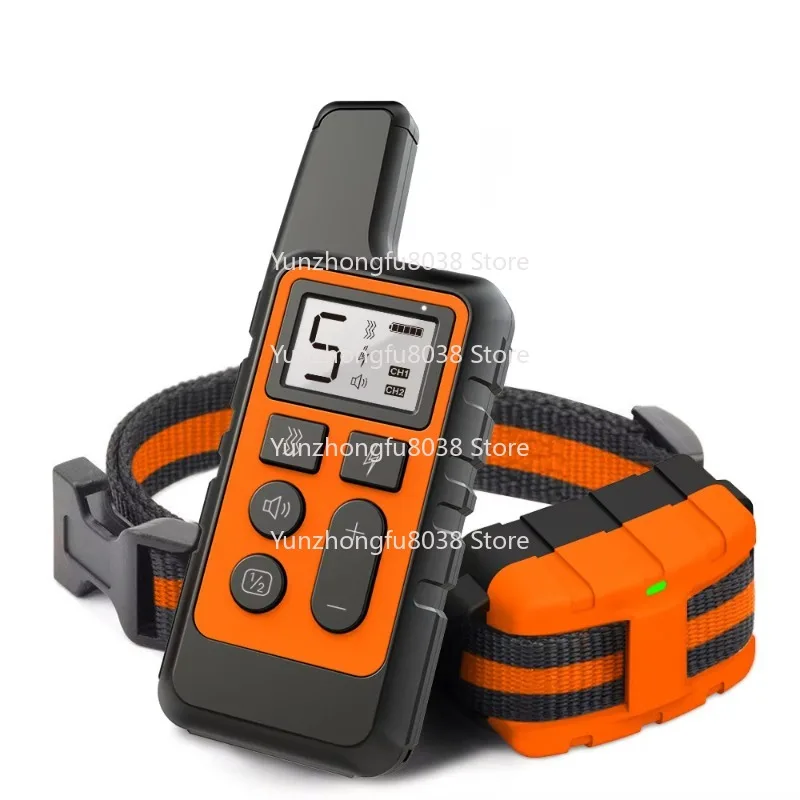 800 Meters Electric Dog Training Collar Vibration Anti-bark Control Rechargeable Remote Control Dog Waterproof Collar