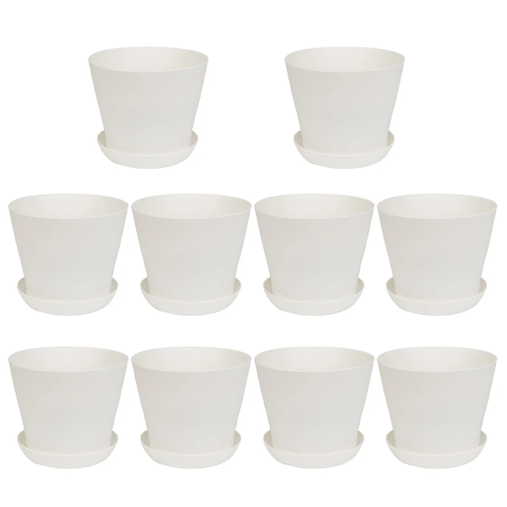 Flowerpot Plant Pot High Quality Home Decor Modern Design Resin Succulent Plant 5PCS Brand New Cute Open Flowerpot