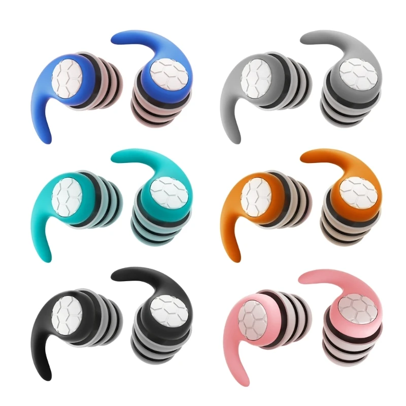 Soft Silicone Earplugs Swimming Ear Plugs Noise Reduction Ear Plugs Kids Ear Protections for Flying and Swimming