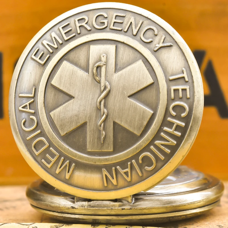 Montre de poche rétro Steampunk à rabat en Bronze pour hommes et femmes, cadeau d'étudiant, collier à Quartz, étoile de vie, montre de poche commémorative