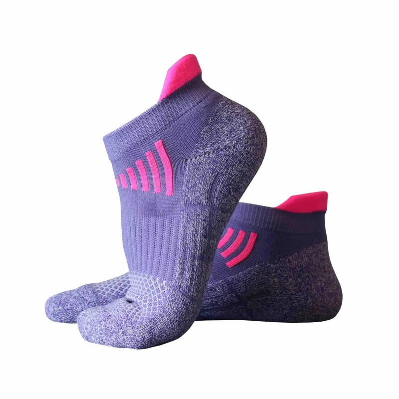 

New High-Performance Athletic Cotton Sock Terry Men Women Sports Cycling Crew Strategic Arch Support Seamless Comfort Fit 1W503
