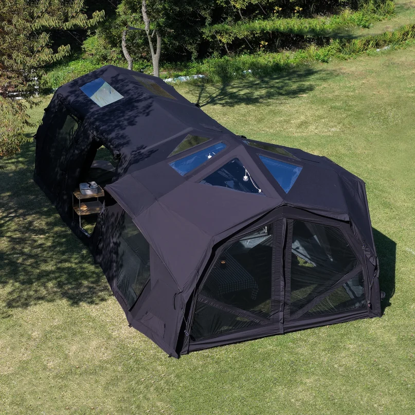 

Портативная роскошная большая надувная палатка из ПВХ YTYIN для кемпинга и вечеринок на открытом воздухе, подходит для всех сезонов.