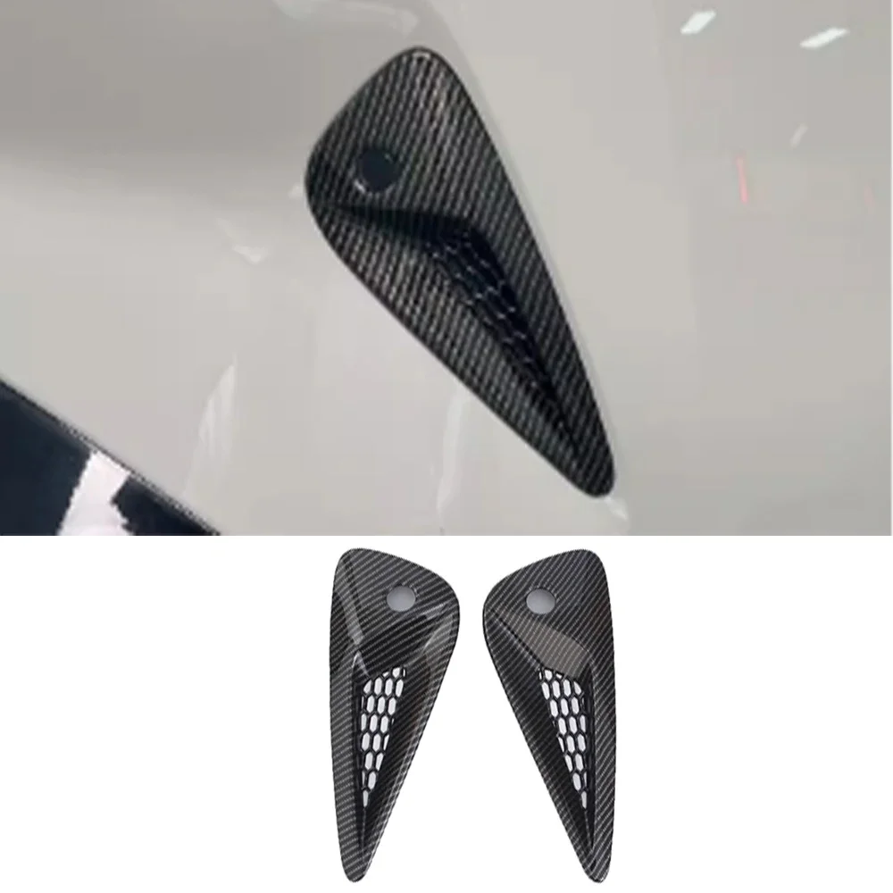 

For Xiaomi Su7 Car Carbon Fibre Texture Rear Foglight Cover Accessories Exterior Trim Protector Parts Stickers 2024