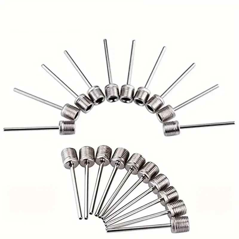 

1-6set Ball Air Needle Stainless Steel Pump Pin Basketball Inflating Needle For Football Soccer Inflatable Valve Adaptors Nozzle