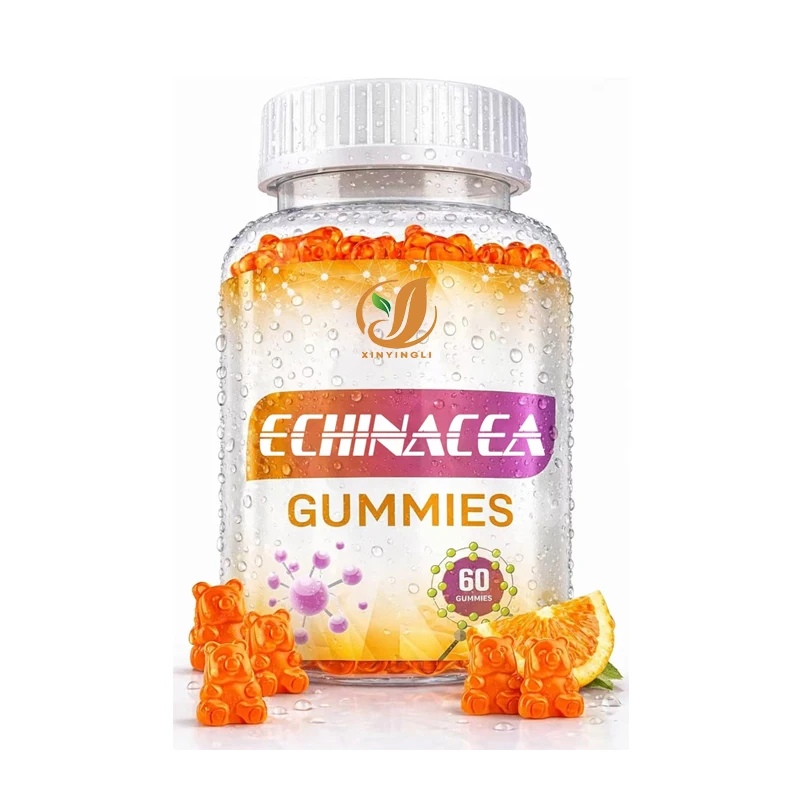 Echinacea 1000mg Gummies Supplement, Plant Antioxidant Mixture, Non GMO, Gluten Free, 60 Gummies