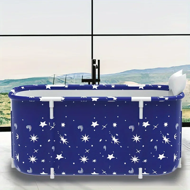 Portable Foldable Spa Tub for Adults, Durable PVC Construction for Relaxation and Leisure, Easy to Install