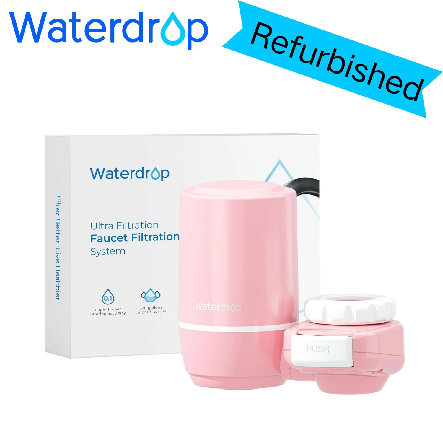 

Waterdrop Sink Filter Water Faucet for Skin Care, Bathroom Faucet Filter（Refurbished）