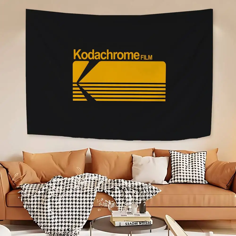 K-Kodak Retro Camera Hanging Bohemian Tapestry Bohemian Wall Tapestries Mandala Kawaii Room Decor
