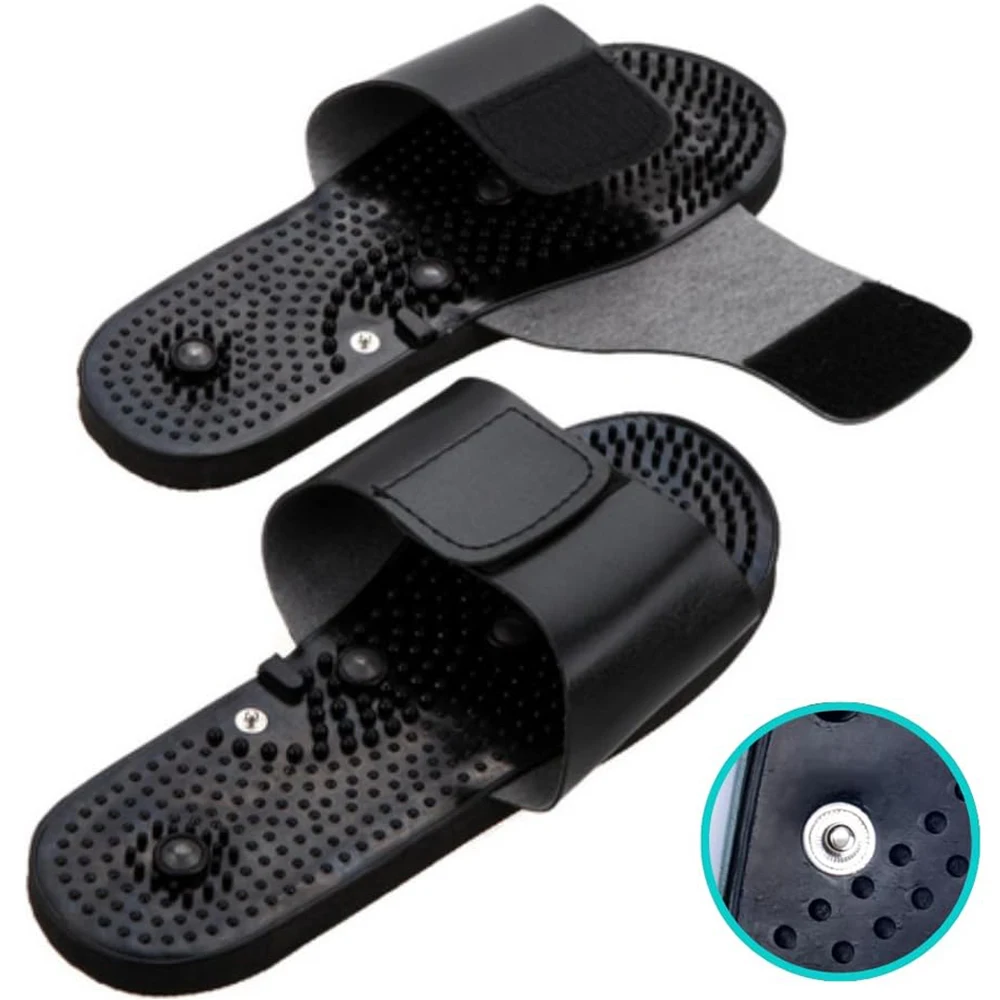 Electric Tens Muscle Therapy Massager Slippers for Shoes Body Relaxing Foot Massager for Electric Stimulator Massager (no Wires)