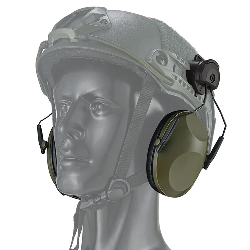 NEW Upgrade Anti-Noise Tactical Hunting Ear Defenders Helmet Mounted Version EarMuff Hearing Protection Soundproof for Shooting