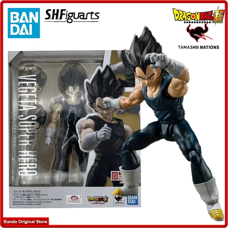 100% In Stock Original Bandai S.H. Figuarts SHF Dragon Ball Vegeta Super Hero Anime Action Collection Figures Model Toys