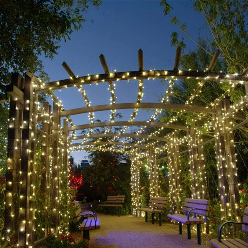 LED Lights Solar Eight-function Lights String Atmosphere Tianxing Outdoor Courtyard Lanterns