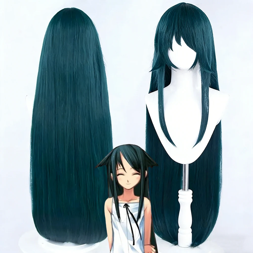 

Аниме-парик для косплея «Песня Сайи», женский, зеленый, длинные волосы, термостойкий, синтетический, для Хэллоуина и карнавала
