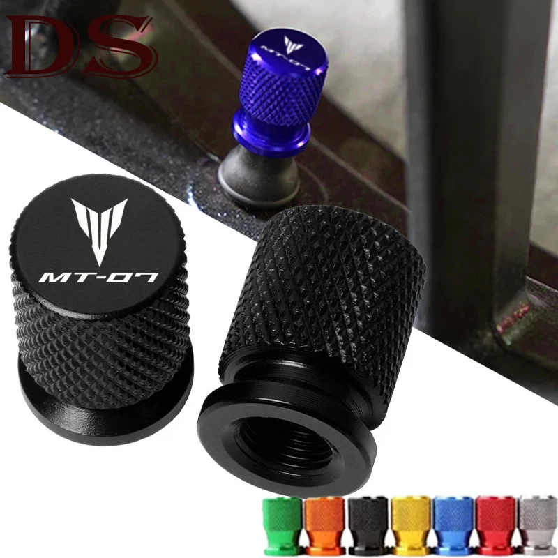 2 Pcs For YAMAHA MT-07 MT07 MT 07 Tracer7 Tracer700 GT 2017-2024 2025 Motorcycle Wheel Tire Valve Stem Caps Covers Accessories