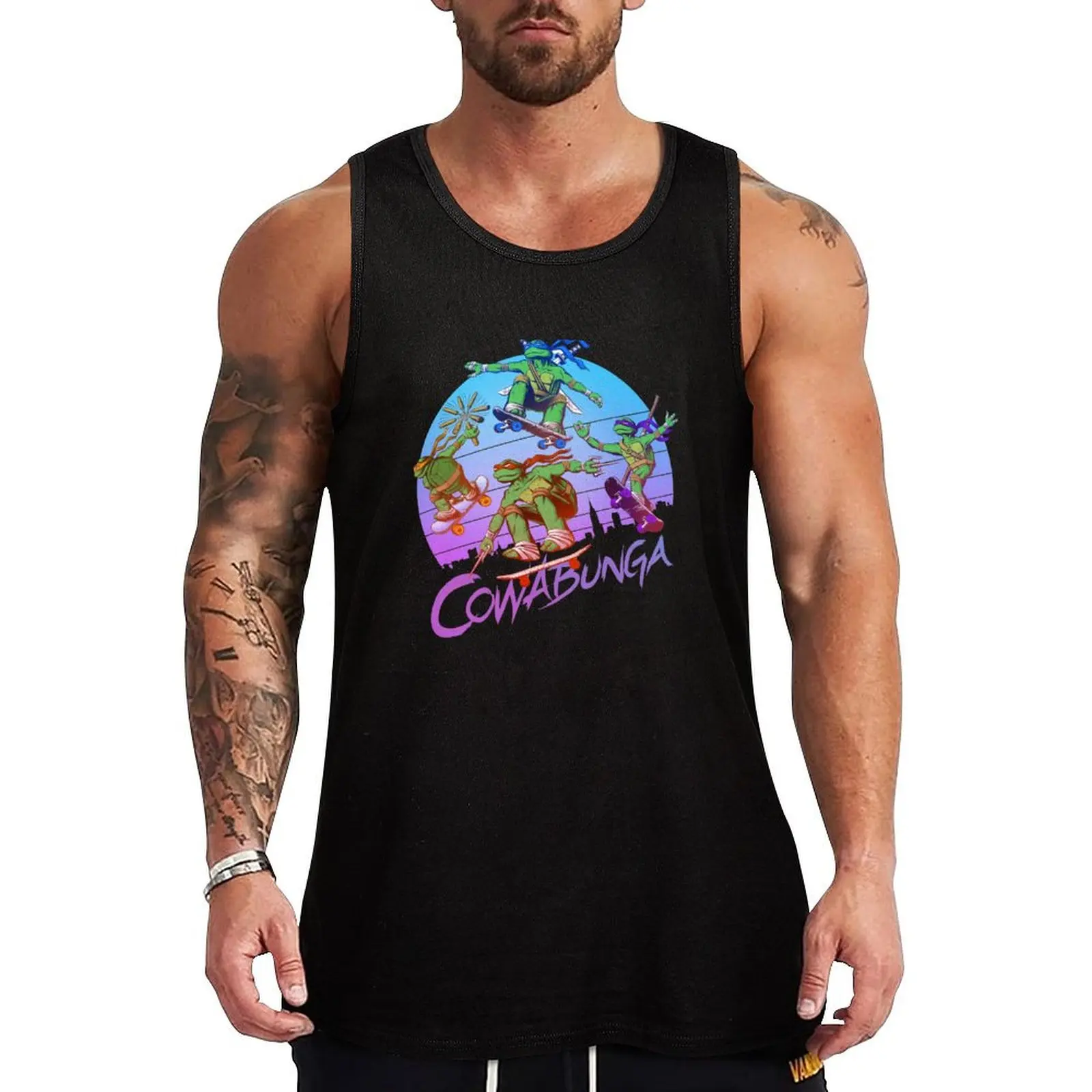 

Cowabunga! Tank Top anime t-shirts vests for men