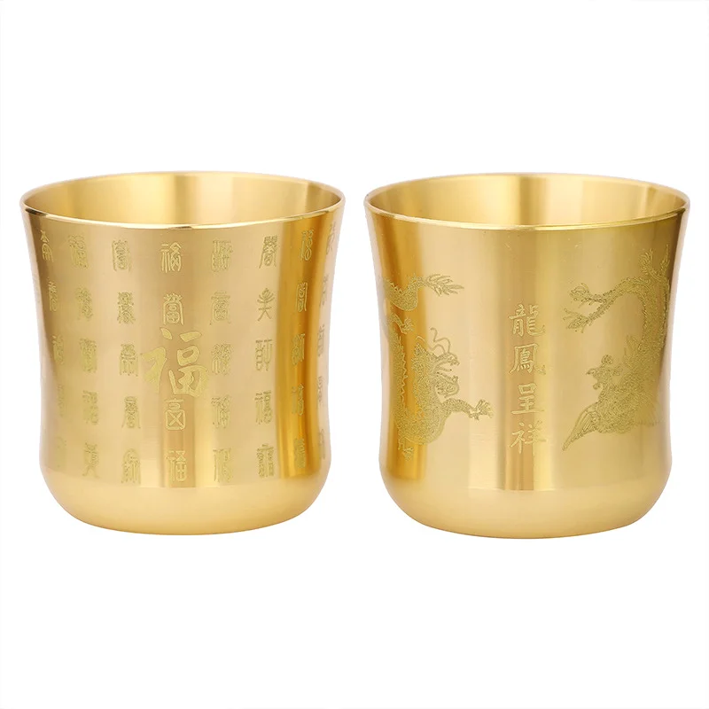 1PC Brass Tea Cups Tea Mug Homeware China Antique Bar Drinkware Ancient  Teacup For Drink Tea Coffee Tabletop Home Office Decor - AliExpress 15