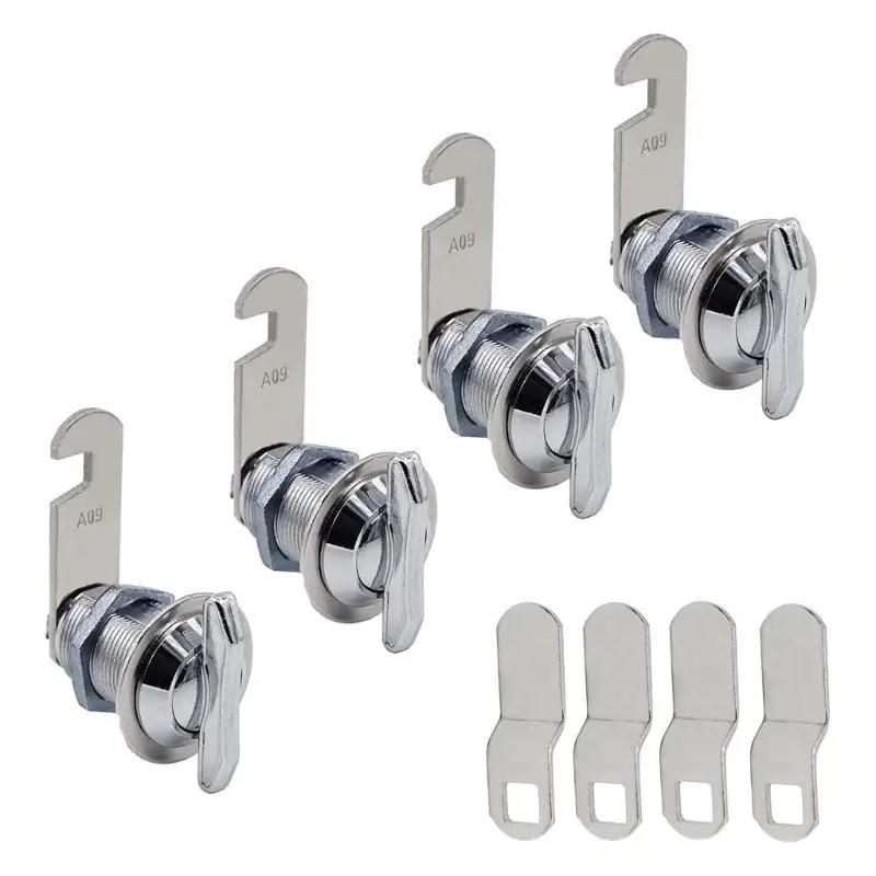 

652F Quick Enter Cabinet Cams Lock 5/8 Inch Thumb Turn Security Furniture Lock Keyless Compartment for Drawers & Mailboxes