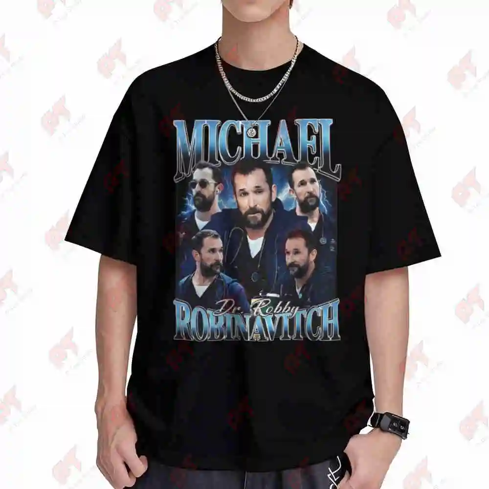 Retro 90s Dr Robby Short Sleeve Tee 100% Cotton T-Shirt