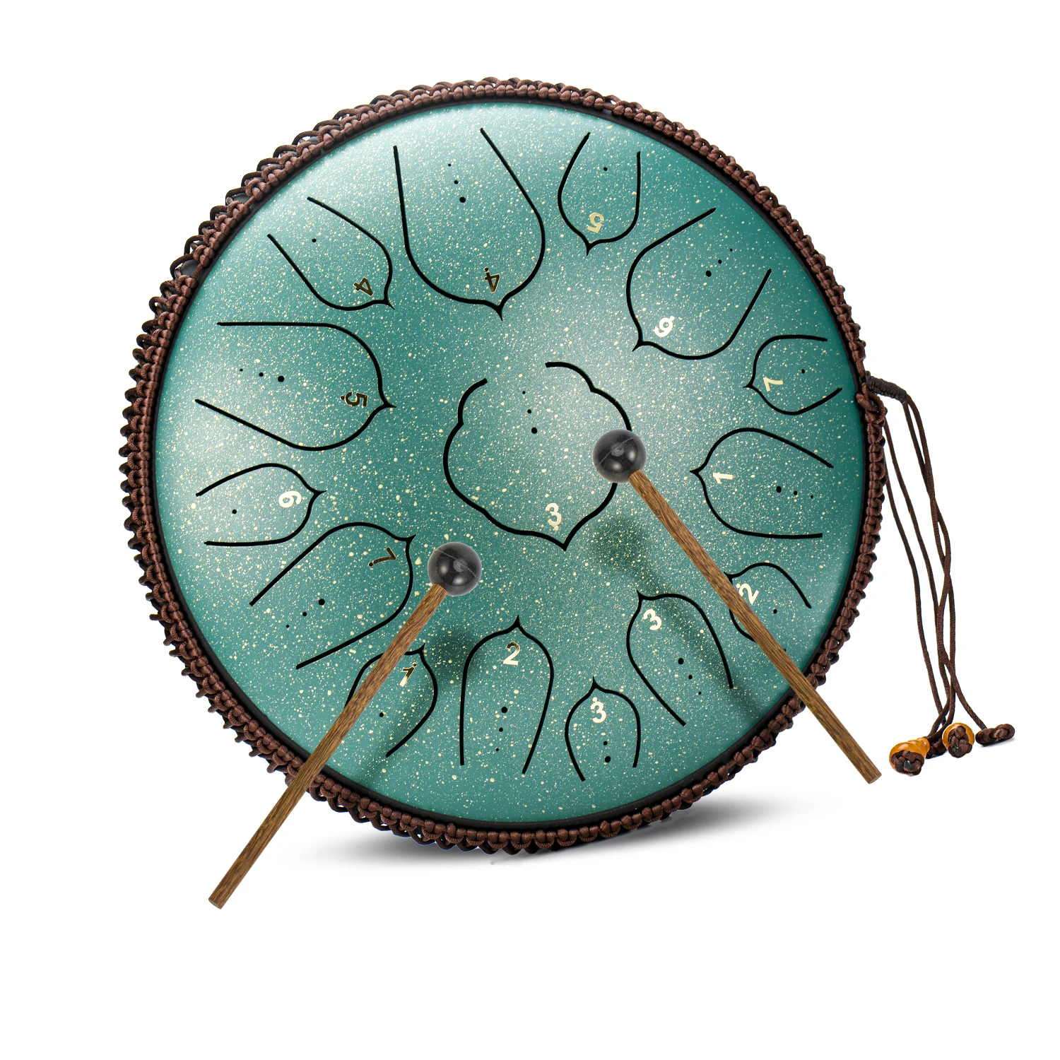 

Hooqu Steel Tongue Percussion Drum High Quality 13 Note 12 Inch Tank Drum Handpan Musical Instruments C/d/f Tone