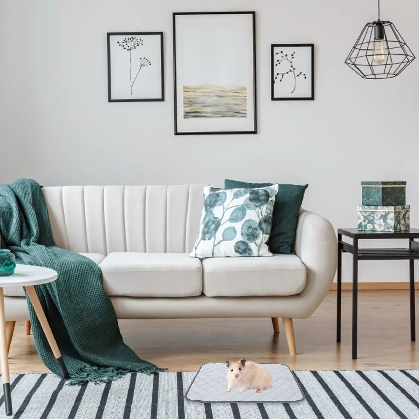 

Многоразовый моющийся коврик для туалета хомяков, подстилка для клетки для мелких животных, с нескользящей основой, легкий, легко чистится, для кроликов, морских свинок