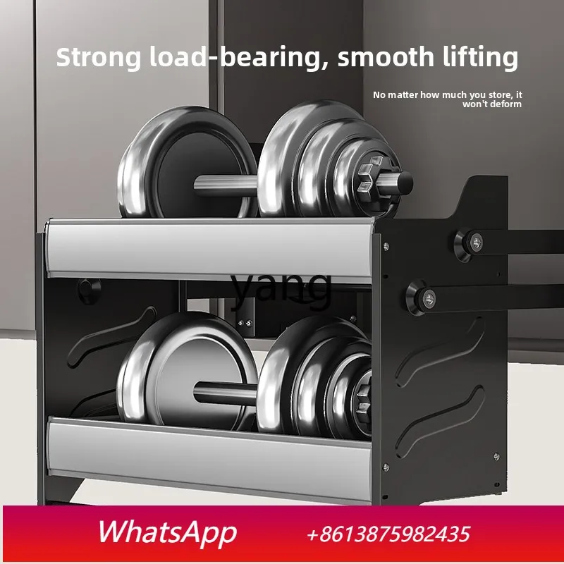 

LH hanging cabinet lift basket cabinet upper and lower buffer door seasoning pull basket drop storage