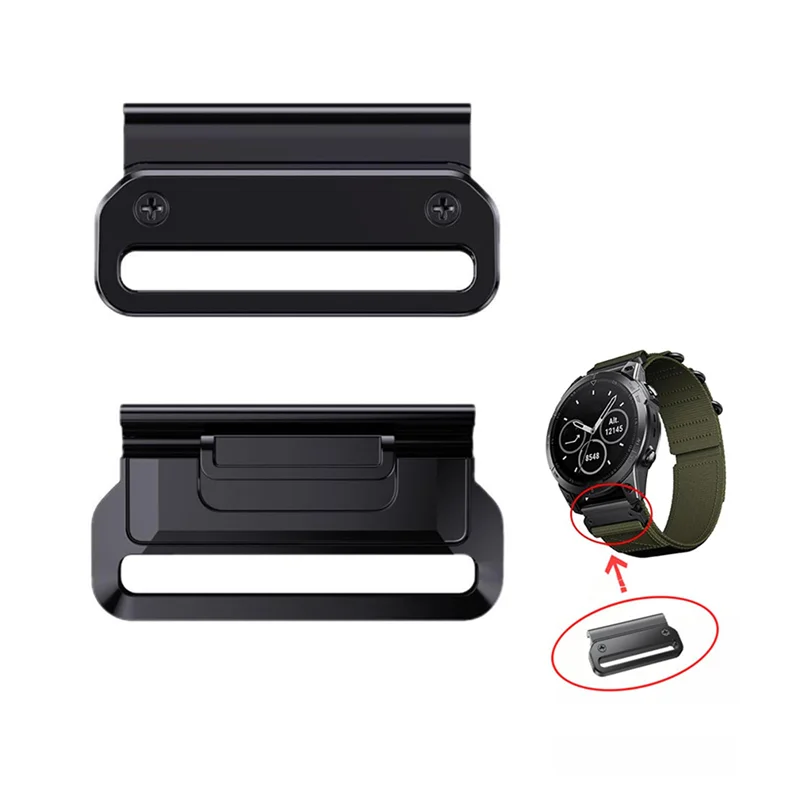 A37T-10Pcs 26Mm Quick Fit Metal Adapter For Garmin Watch Band, Watch Buckles Accessories