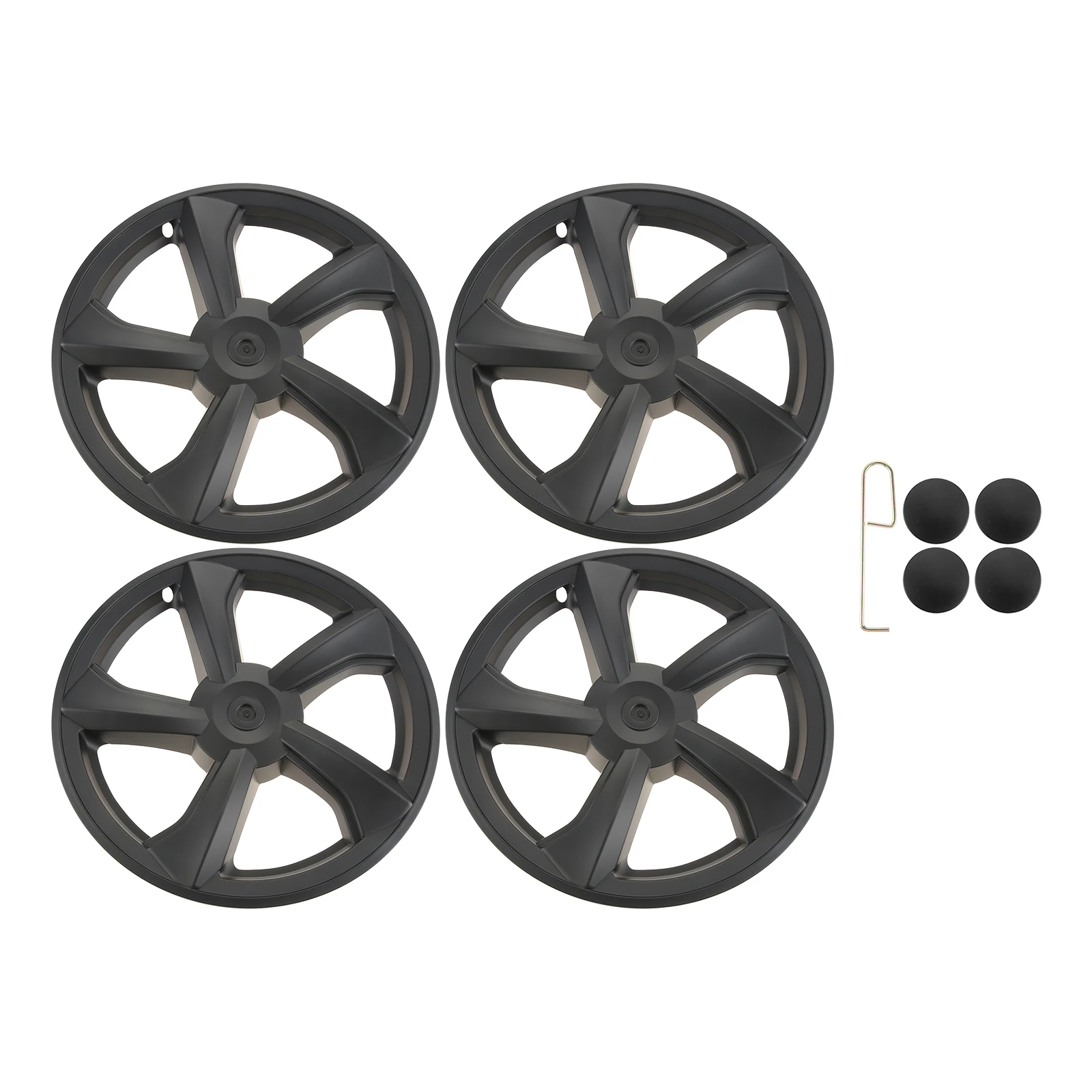

4PCS Auto Hubcaps for Tesla Model Y Juniper 2025 Wheel Cap 19-Inch Replacement Full Rim Car Accessories Wheel Cover Abs Plastic
